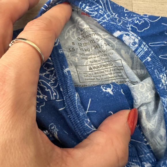 Magnetic Me Ocean Blue Kids Footie - Picture 2 of 3